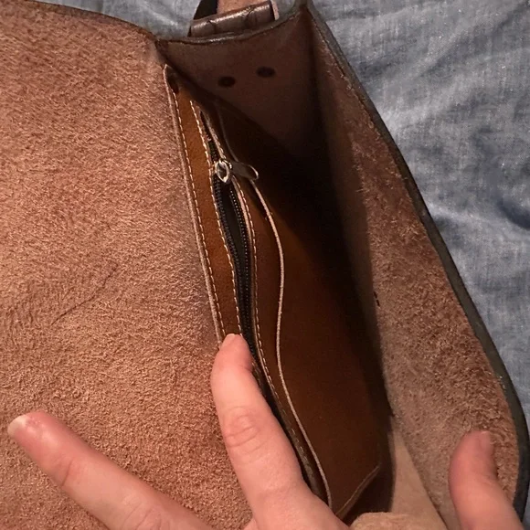 Beautiful genuine leather crossbody bag - Picture 5 of 5